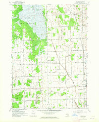 Palms Michigan Historical topographic map, 1:24000 scale, 7.5 X 7.5 Minute, Year 1963