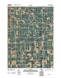 Palmyra Michigan Historical topographic map, 1:24000 scale, 7.5 X 7.5 Minute, Year 2011