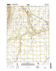 Palmyra Michigan Current topographic map, 1:24000 scale, 7.5 X 7.5 Minute, Year 2016