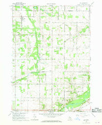 Palo Michigan Historical topographic map, 1:24000 scale, 7.5 X 7.5 Minute, Year 1967