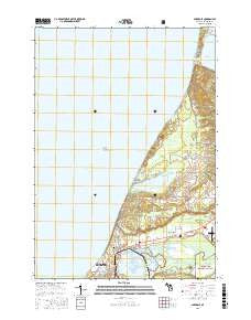 Parkdale Michigan Current topographic map, 1:24000 scale, 7.5 X 7.5 Minute, Year 2017