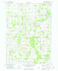Parkers Corners Michigan Historical topographic map, 1:24000 scale, 7.5 X 7.5 Minute, Year 1973