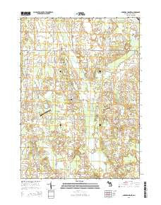 Parkers Corners Michigan Historical topographic map, 1:24000 scale, 7.5 X 7.5 Minute, Year 2014