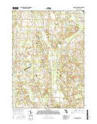 Parkers Corners Michigan Current topographic map, 1:24000 scale, 7.5 X 7.5 Minute, Year 2017