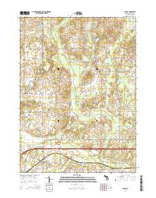 Parma Michigan Historical topographic map, 1:24000 scale, 7.5 X 7.5 Minute, Year 2014