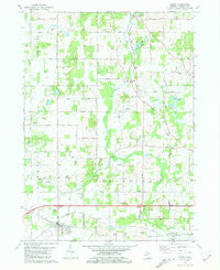 Parma Michigan Historical topographic map, 1:24000 scale, 7.5 X 7.5 Minute, Year 1981