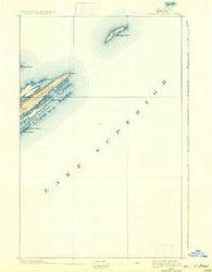 Passage Island Michigan Historical topographic map, 1:62500 scale, 15 X 15 Minute, Year 1895