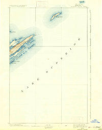 Passage Island Michigan Historical topographic map, 1:62500 scale, 15 X 15 Minute, Year 1895