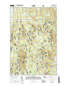 Paulding Michigan Current topographic map, 1:24000 scale, 7.5 X 7.5 Minute, Year 2017