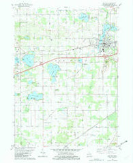 Paw Paw Michigan Historical topographic map, 1:24000 scale, 7.5 X 7.5 Minute, Year 1981