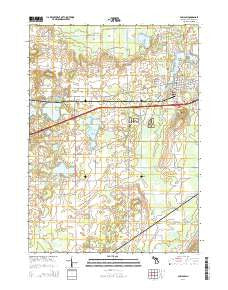 Paw Paw Michigan Historical topographic map, 1:24000 scale, 7.5 X 7.5 Minute, Year 2014