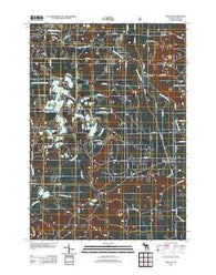 Peacock Michigan Historical topographic map, 1:24000 scale, 7.5 X 7.5 Minute, Year 2012