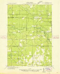 Peacock NE Michigan Historical topographic map, 1:31680 scale, 7.5 X 7.5 Minute, Year 1933