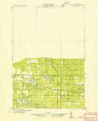 Peacock NW Michigan Historical topographic map, 1:31680 scale, 7.5 X 7.5 Minute, Year 1933
