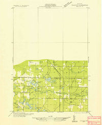 Peacock NW Michigan Historical topographic map, 1:31680 scale, 7.5 X 7.5 Minute, Year 1933