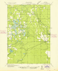 Peacock SW Michigan Historical topographic map, 1:31680 scale, 7.5 X 7.5 Minute, Year 1933