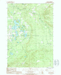 Peacock Michigan Historical topographic map, 1:24000 scale, 7.5 X 7.5 Minute, Year 1987