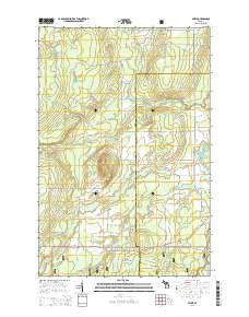 Pelkie Michigan Historical topographic map, 1:24000 scale, 7.5 X 7.5 Minute, Year 2014