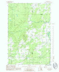 Pelkie Michigan Historical topographic map, 1:24000 scale, 7.5 X 7.5 Minute, Year 1985