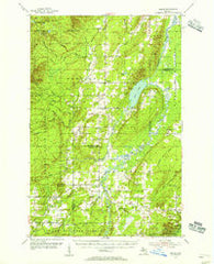 Pelkie Michigan Historical topographic map, 1:62500 scale, 15 X 15 Minute, Year 1954