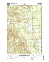 Pellston Michigan Current topographic map, 1:24000 scale, 7.5 X 7.5 Minute, Year 2017