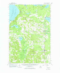 Pellston Michigan Historical topographic map, 1:62500 scale, 15 X 15 Minute, Year 1958