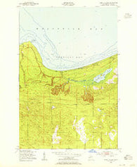 Pendills Lake Michigan Historical topographic map, 1:24000 scale, 7.5 X 7.5 Minute, Year 1951