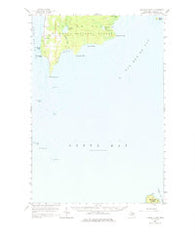 Peninsula Point Michigan Historical topographic map, 1:62500 scale, 15 X 15 Minute, Year 1958
