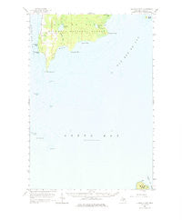 Peninsula Point Michigan Historical topographic map, 1:62500 scale, 15 X 15 Minute, Year 1958