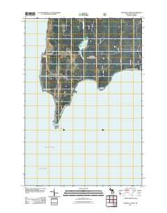Peninsula Point Michigan Historical topographic map, 1:24000 scale, 7.5 X 7.5 Minute, Year 2011