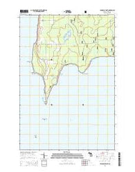 Peninsula Point Michigan Historical topographic map, 1:24000 scale, 7.5 X 7.5 Minute, Year 2014