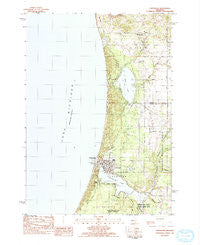 Pentwater Michigan Historical topographic map, 1:25000 scale, 7.5 X 7.5 Minute, Year 1983