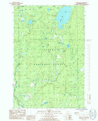 Perch Lake Michigan Historical topographic map, 1:24000 scale, 7.5 X 7.5 Minute, Year 1985