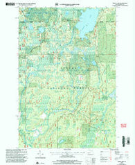 Perch Lake Michigan Historical topographic map, 1:24000 scale, 7.5 X 7.5 Minute, Year 1999