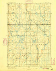 Perch Lake Michigan Historical topographic map, 1:62500 scale, 15 X 15 Minute, Year 1895