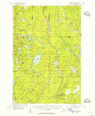 Perch Lake Michigan Historical topographic map, 1:62500 scale, 15 X 15 Minute, Year 1954
