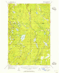 Perch Lake Michigan Historical topographic map, 1:62500 scale, 15 X 15 Minute, Year 1954