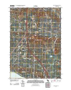 Pere Cheney Michigan Historical topographic map, 1:24000 scale, 7.5 X 7.5 Minute, Year 2011