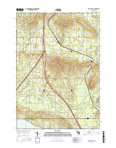 Pere Cheney Michigan Current topographic map, 1:24000 scale, 7.5 X 7.5 Minute, Year 2017