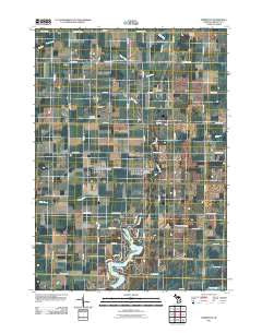 Perrinton Michigan Historical topographic map, 1:24000 scale, 7.5 X 7.5 Minute, Year 2011