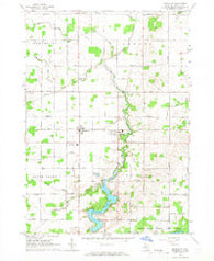 Perrinton Michigan Historical topographic map, 1:24000 scale, 7.5 X 7.5 Minute, Year 1965