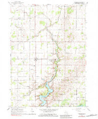 Perrinton Michigan Historical topographic map, 1:24000 scale, 7.5 X 7.5 Minute, Year 1965