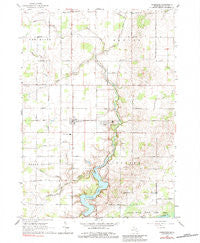 Perrinton Michigan Historical topographic map, 1:24000 scale, 7.5 X 7.5 Minute, Year 1965