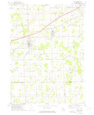 Perry Michigan Historical topographic map, 1:24000 scale, 7.5 X 7.5 Minute, Year 1972