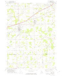 Perry Michigan Historical topographic map, 1:24000 scale, 7.5 X 7.5 Minute, Year 1972