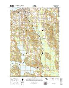 Petoskey Michigan Current topographic map, 1:24000 scale, 7.5 X 7.5 Minute, Year 2017