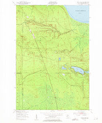 Piatt Lake Michigan Historical topographic map, 1:24000 scale, 7.5 X 7.5 Minute, Year 1951