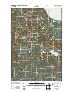 Piatt Lake Michigan Historical topographic map, 1:24000 scale, 7.5 X 7.5 Minute, Year 2011