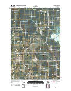 Pickford Michigan Historical topographic map, 1:24000 scale, 7.5 X 7.5 Minute, Year 2011