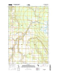 Pickford Michigan Historical topographic map, 1:24000 scale, 7.5 X 7.5 Minute, Year 2014